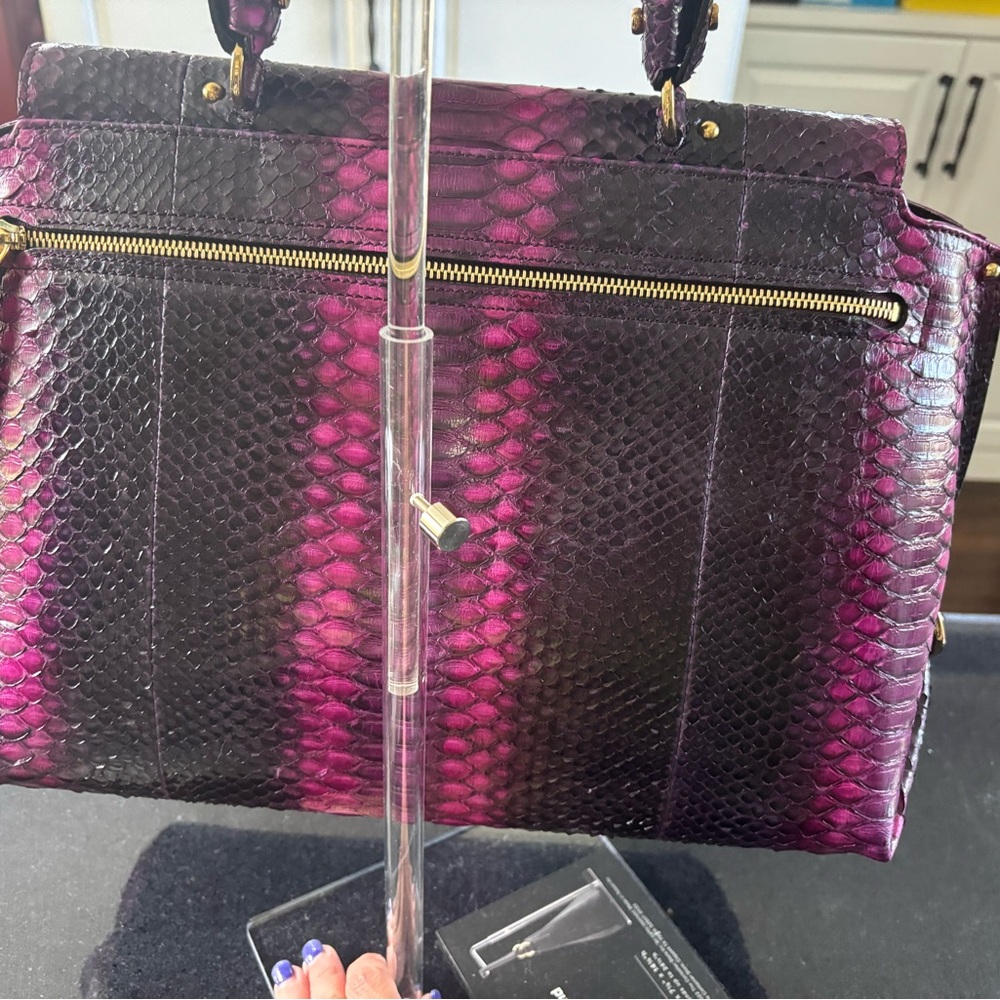 Salvatore Ferragamo Sofia Satchel Python Snake Sk… - image 7